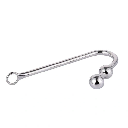 Hook Anal Two Balls 4417 Steel Pleasurable Stainless 1226